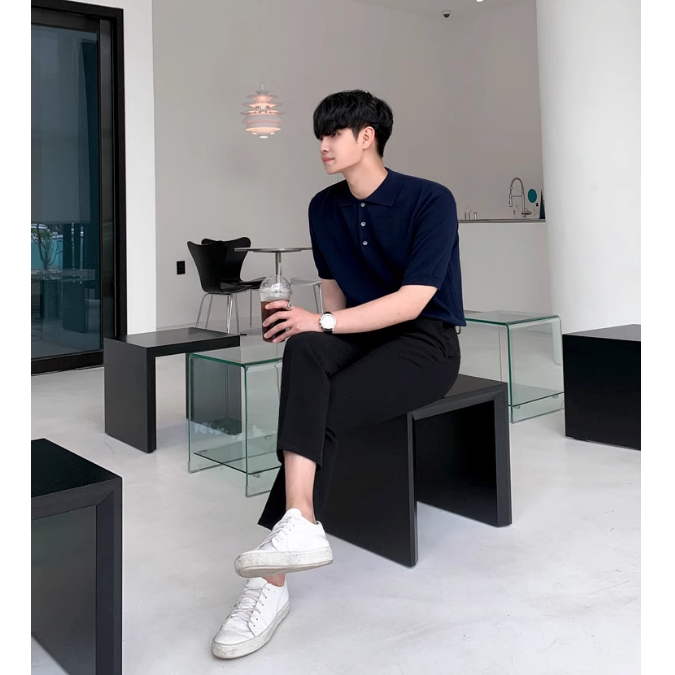 Essential Korean Knit Shirt