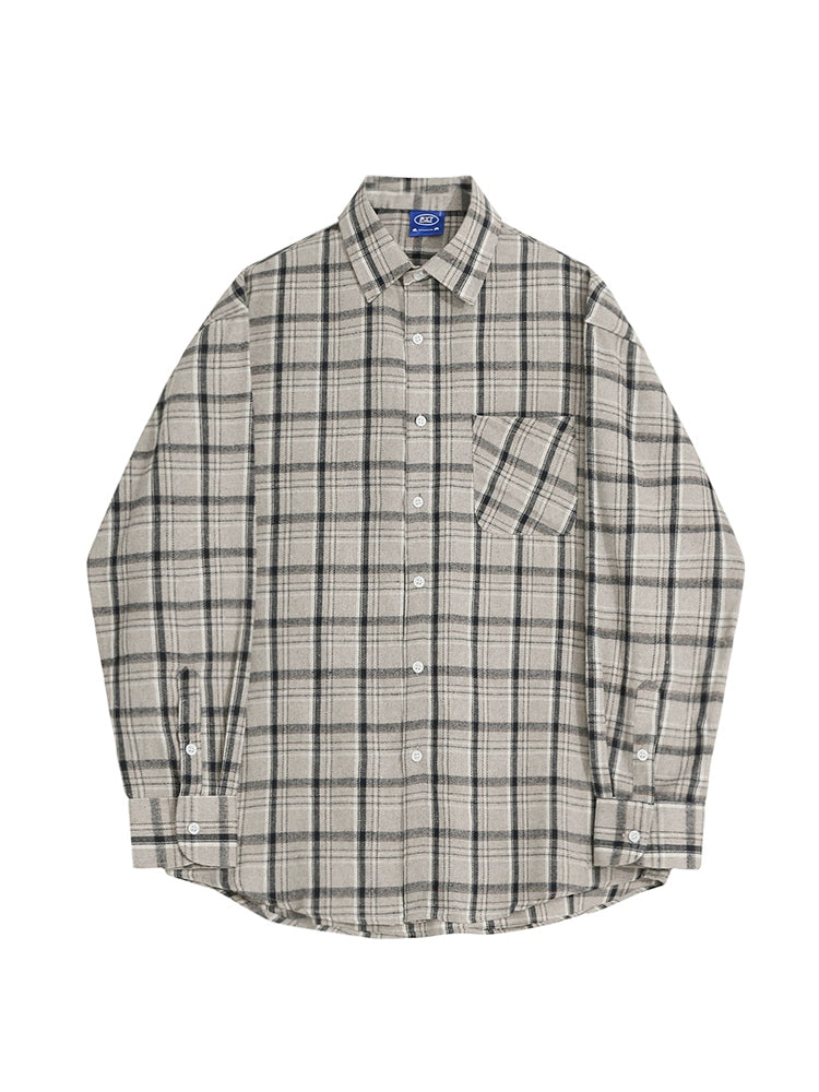 Vintage Plaid Button-up C241