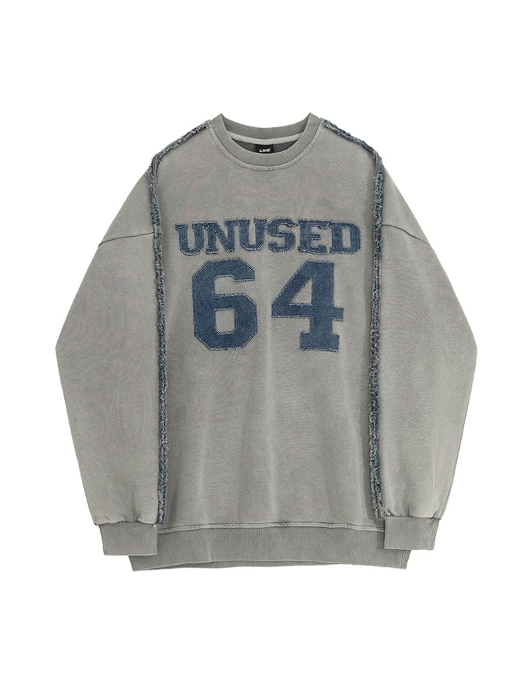 Distressed Graphic Pullover C244