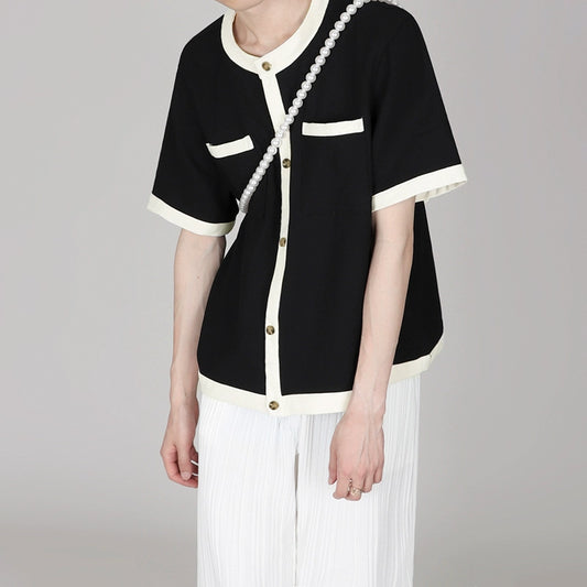 Chinese-Style Collar Top C233