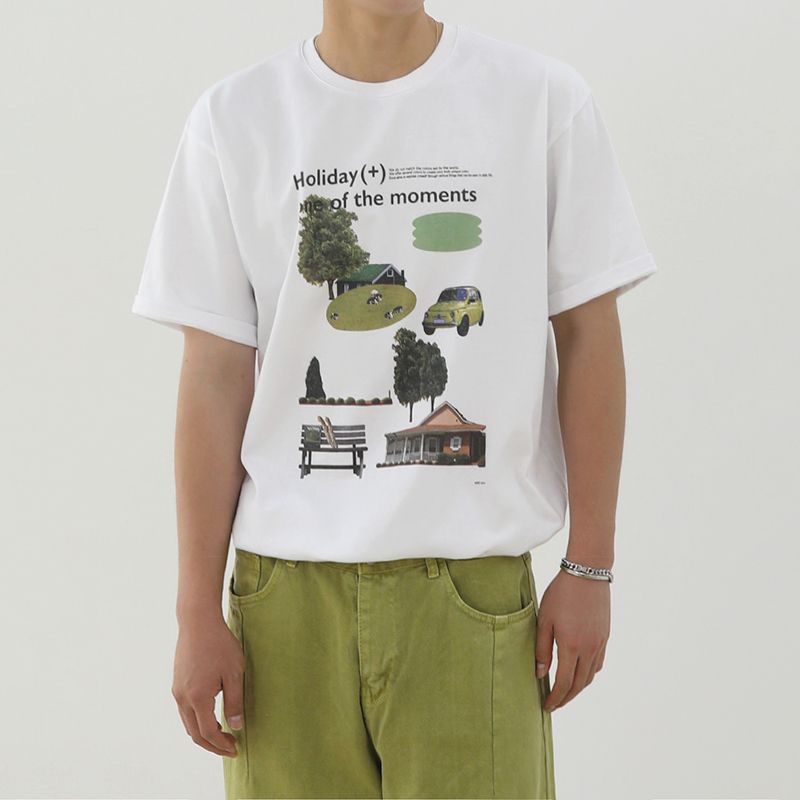 Nature Graphic Green Tee