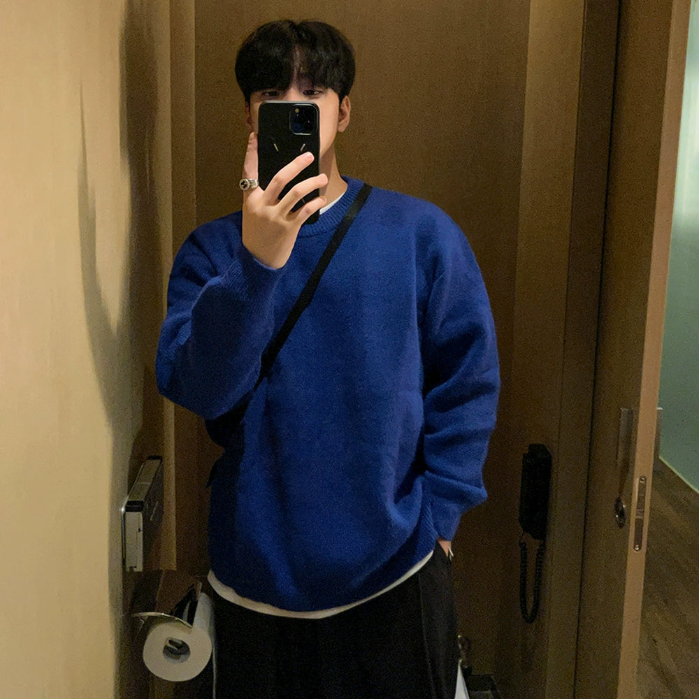 Basic Crewneck (Blue/Yellow)