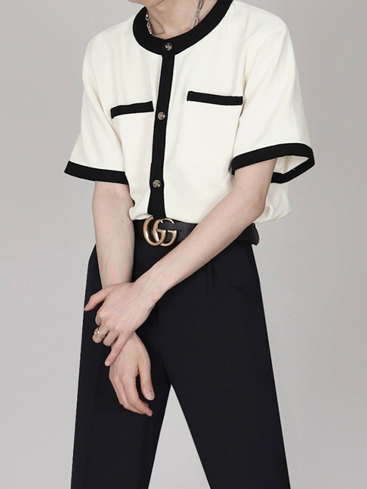 Chinese-Style Collar Top C233