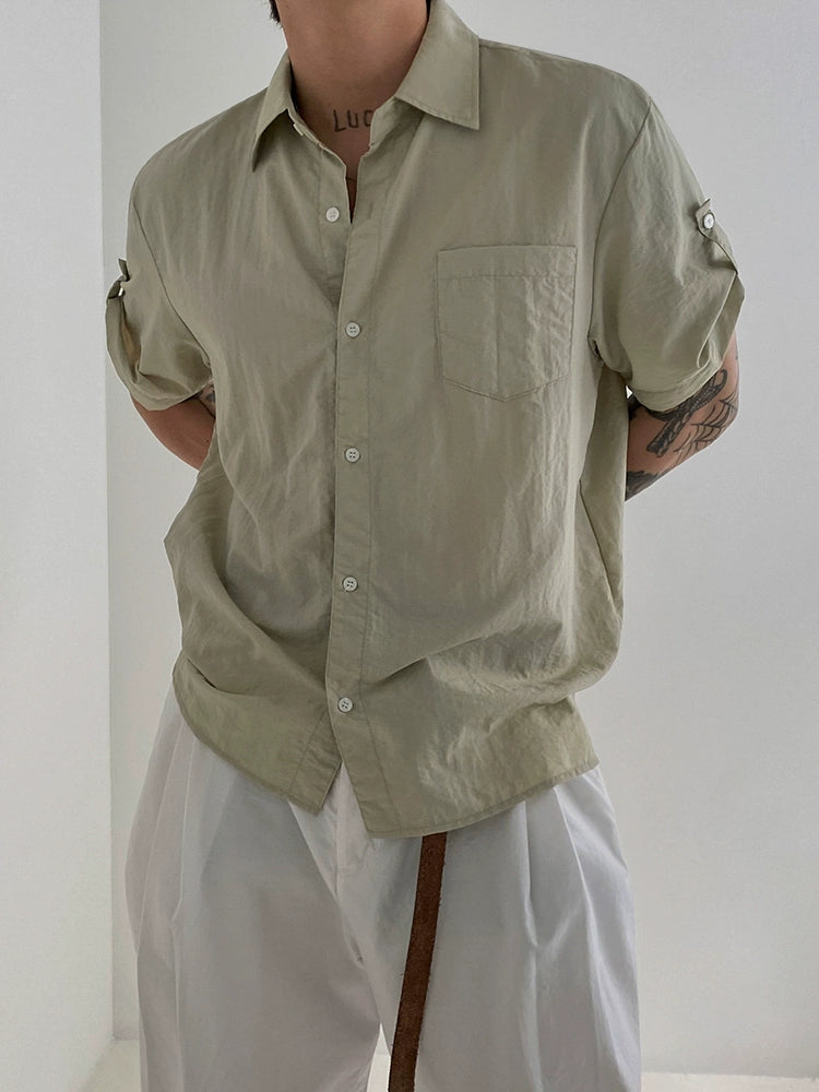 Classic Summer Button-Up Shirt C183