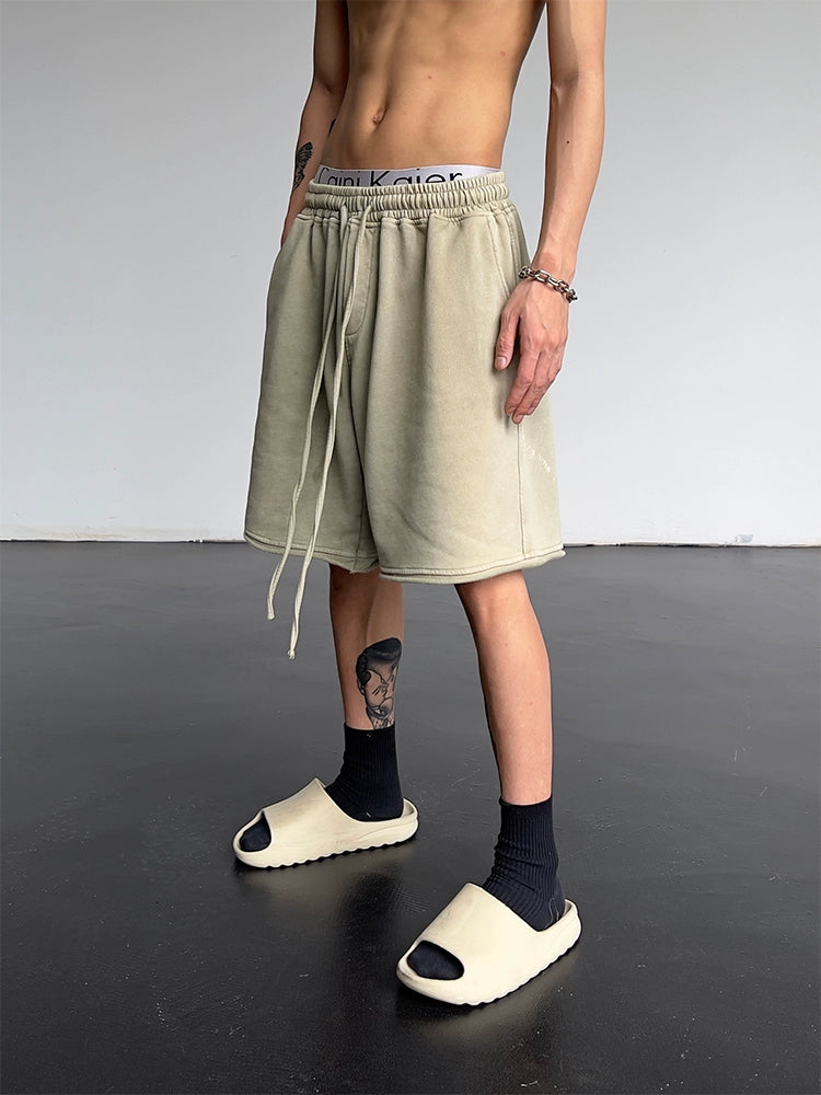 Drawstring Straight Shorts C171