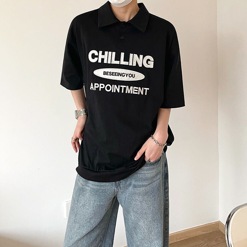 Oversized Chilling Collar Shirt