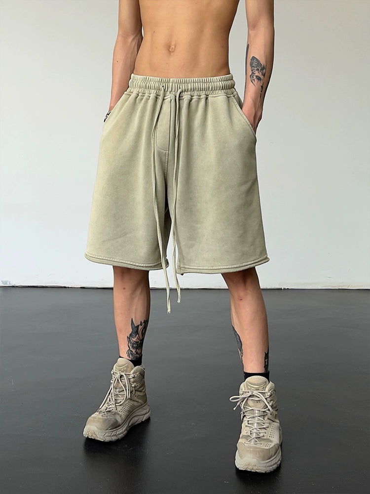 Drawstring Straight Shorts C171