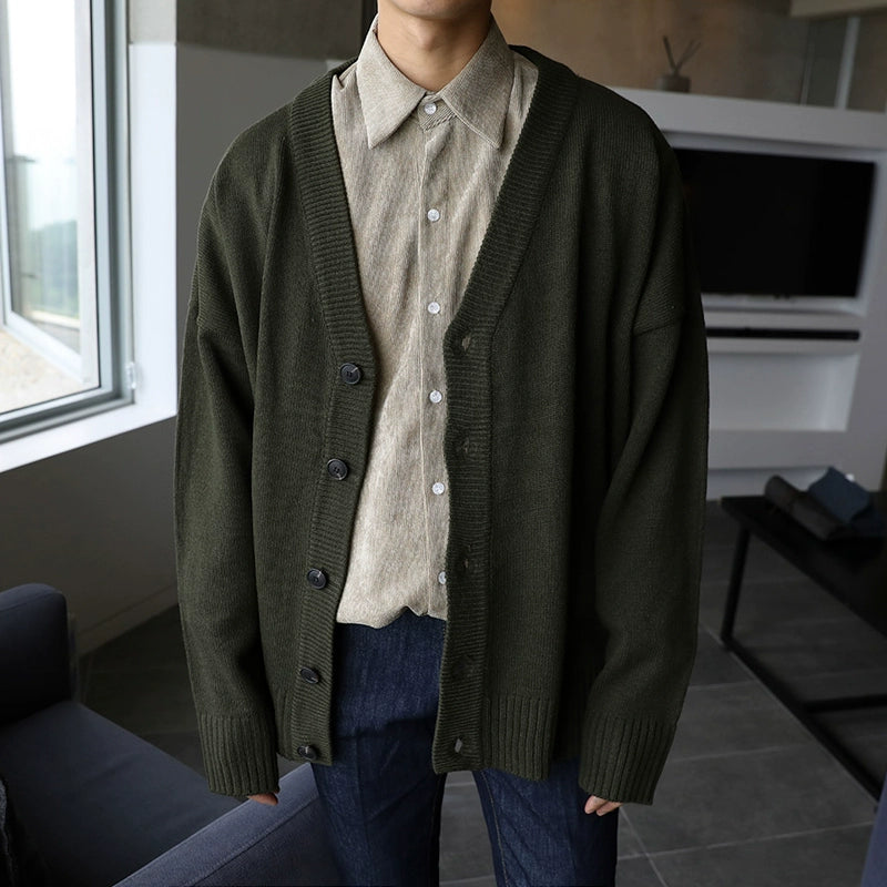 Korean-Style Knit Cardigan