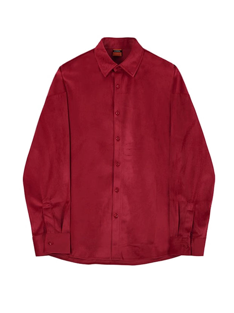 Velvet Style Button Up C206