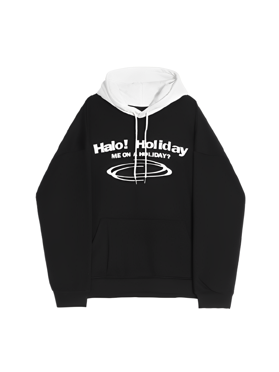 Two-Toned Graphic Hoodie C240