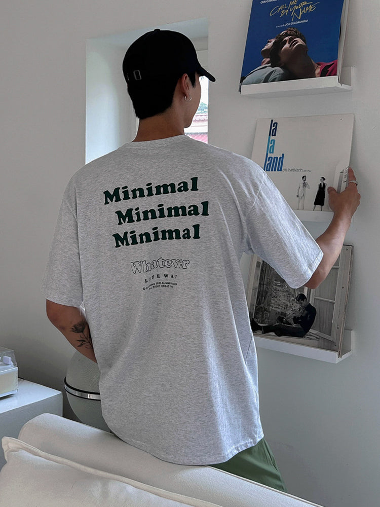 Minimal Letter Tee C215