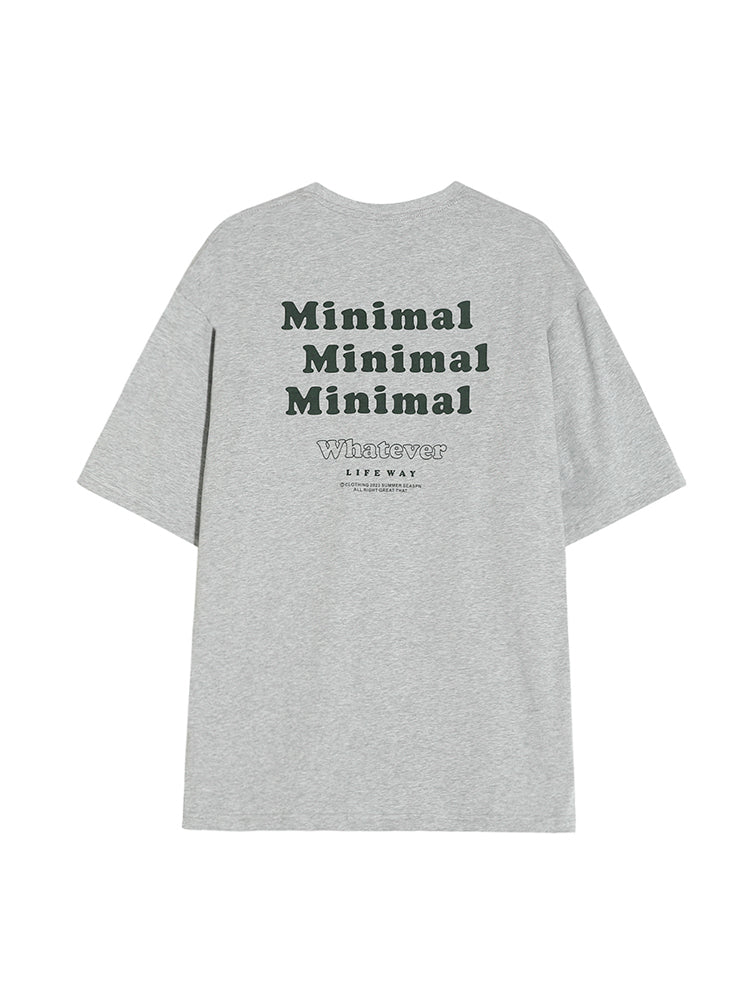 Minimal Letter Tee C215