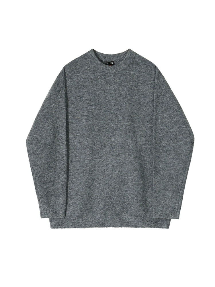 Loose Gray Cotton Pullover