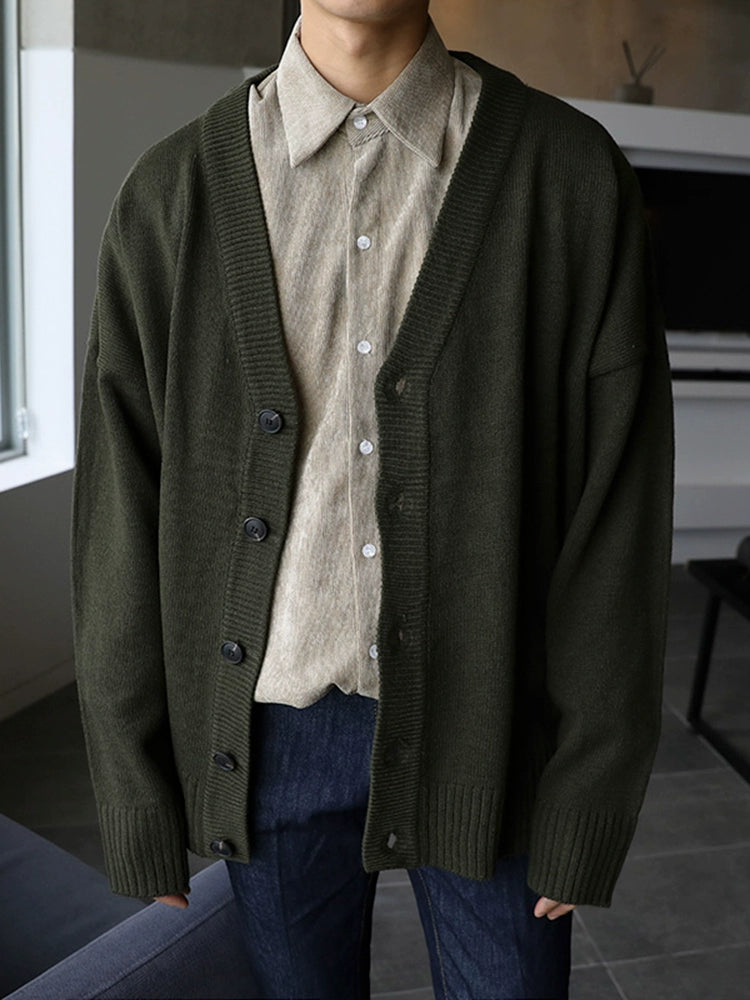 Korean-Style Knit Cardigan