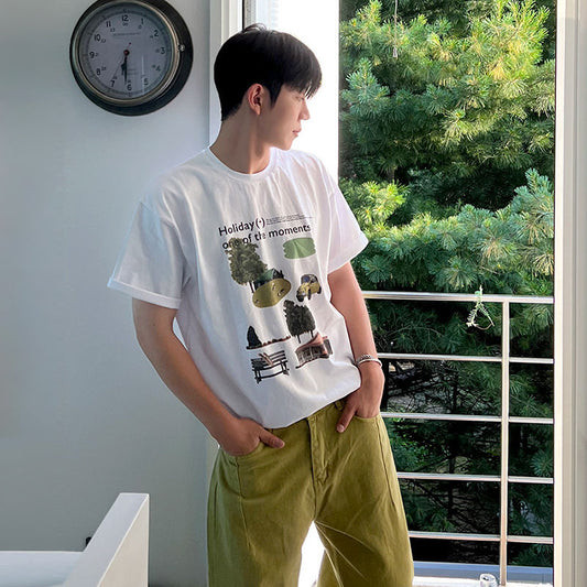 Nature Graphic Green Tee