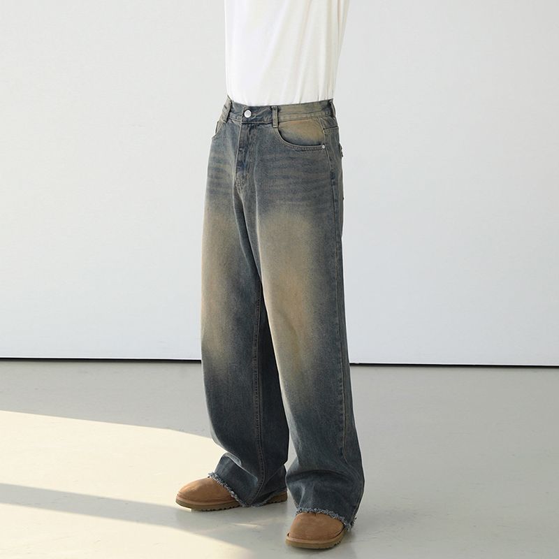 Mud Wash Straight Jeans