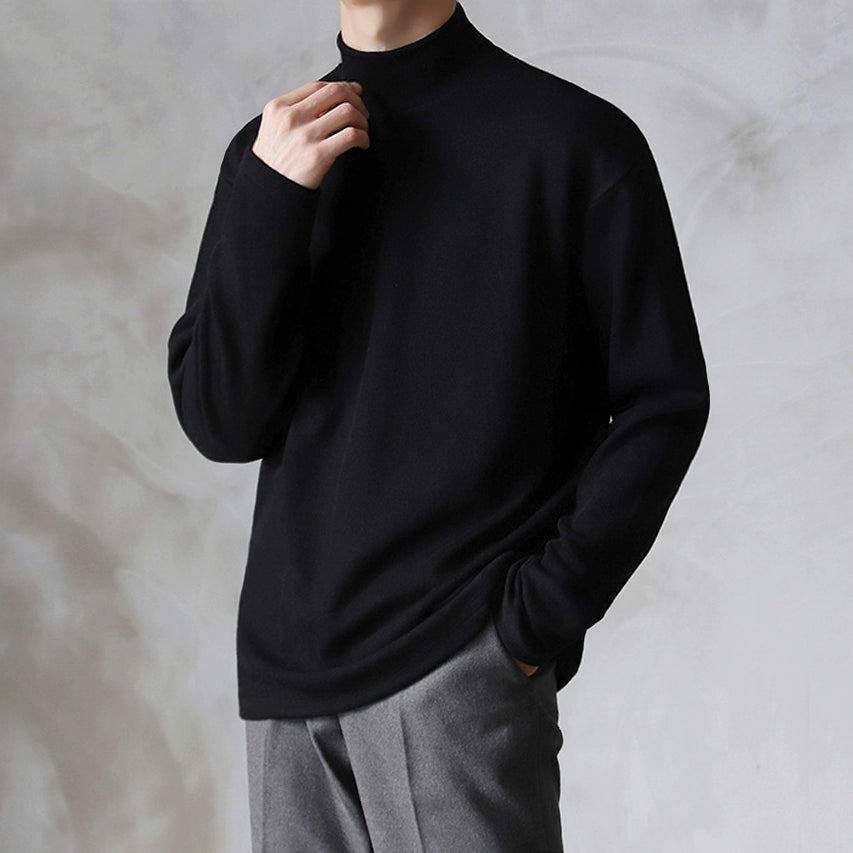 Cotton High Neck Turtleneck