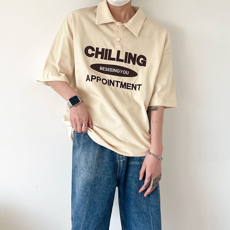 Oversized Chilling Collar Shirt