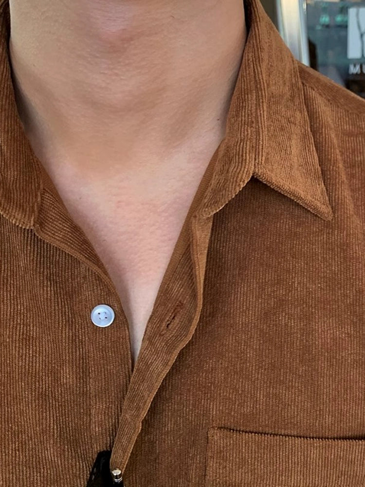 Corduroy Button-Up Shirt