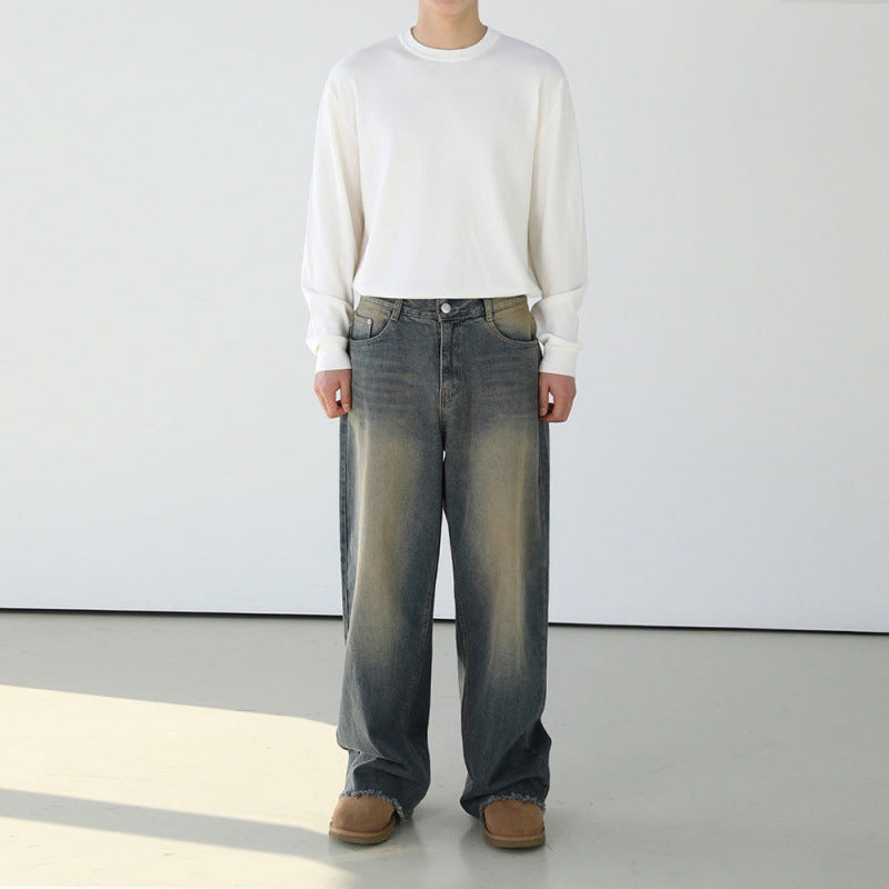 Mud Wash Straight Jeans