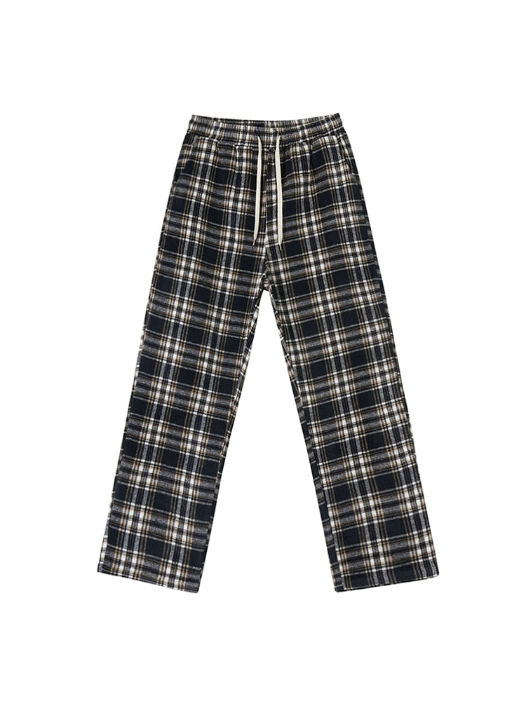 Loose Plaid Pants