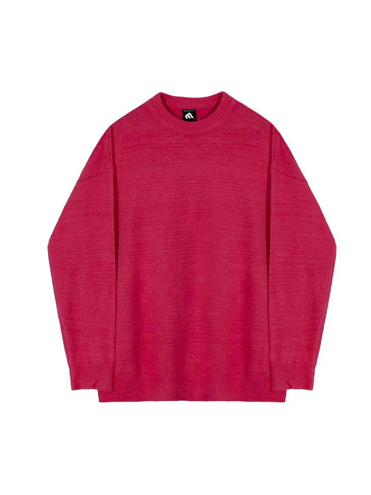 Fuschia Thick Crewneck