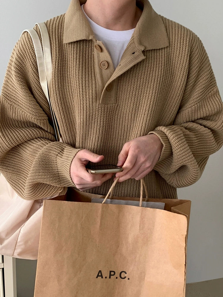 Ribbed Long-sleeve Sweater